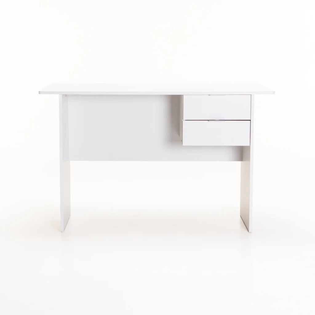 Keir 120cm 2 Drawer Desk - White