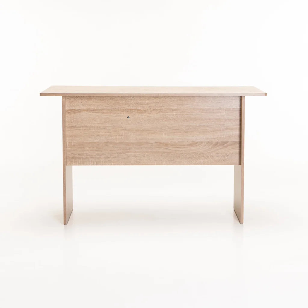 Keir 120cm 2 Drawer Desk - Oak