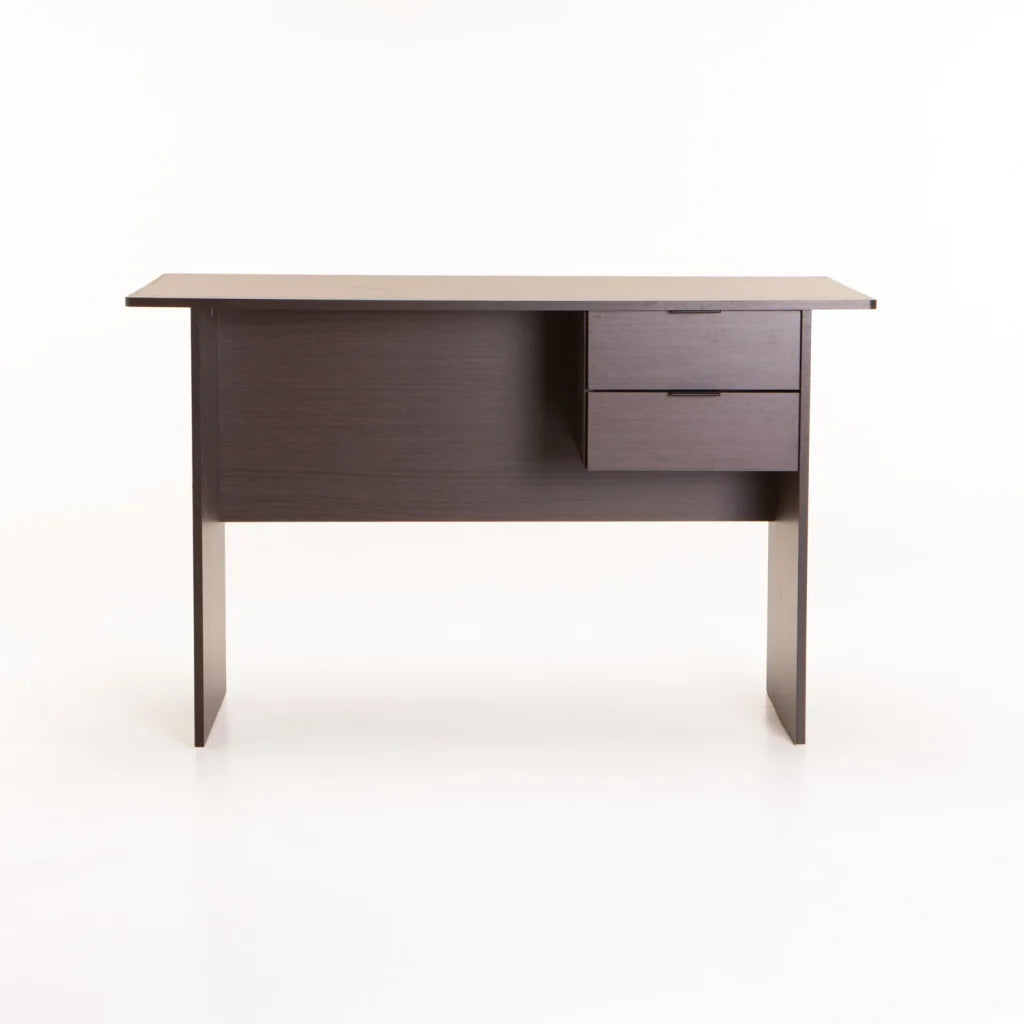 Keir 120cm 2 Drawer Desk - Wenge