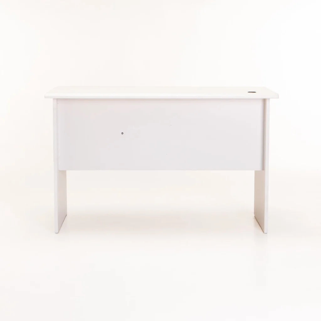 Keir 120cm Deluxe 3 Drawer Desk - White