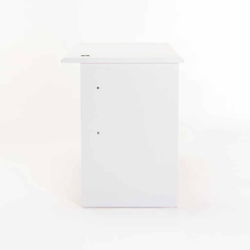 Keir 120cm Deluxe 3 Drawer Desk - White