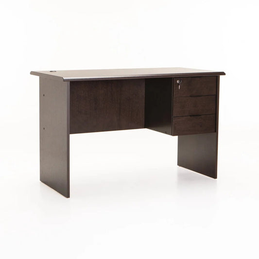 Keir 120cm Deluxe 3 Drawer Desk - Wenge