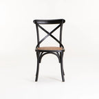 Crystal Mid-Century Dining Chair - Black