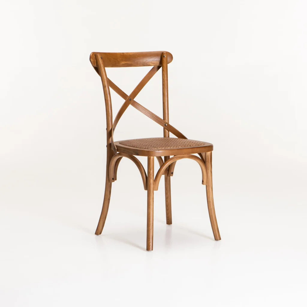 Crystal Mid-Century Dining Chair - Brown