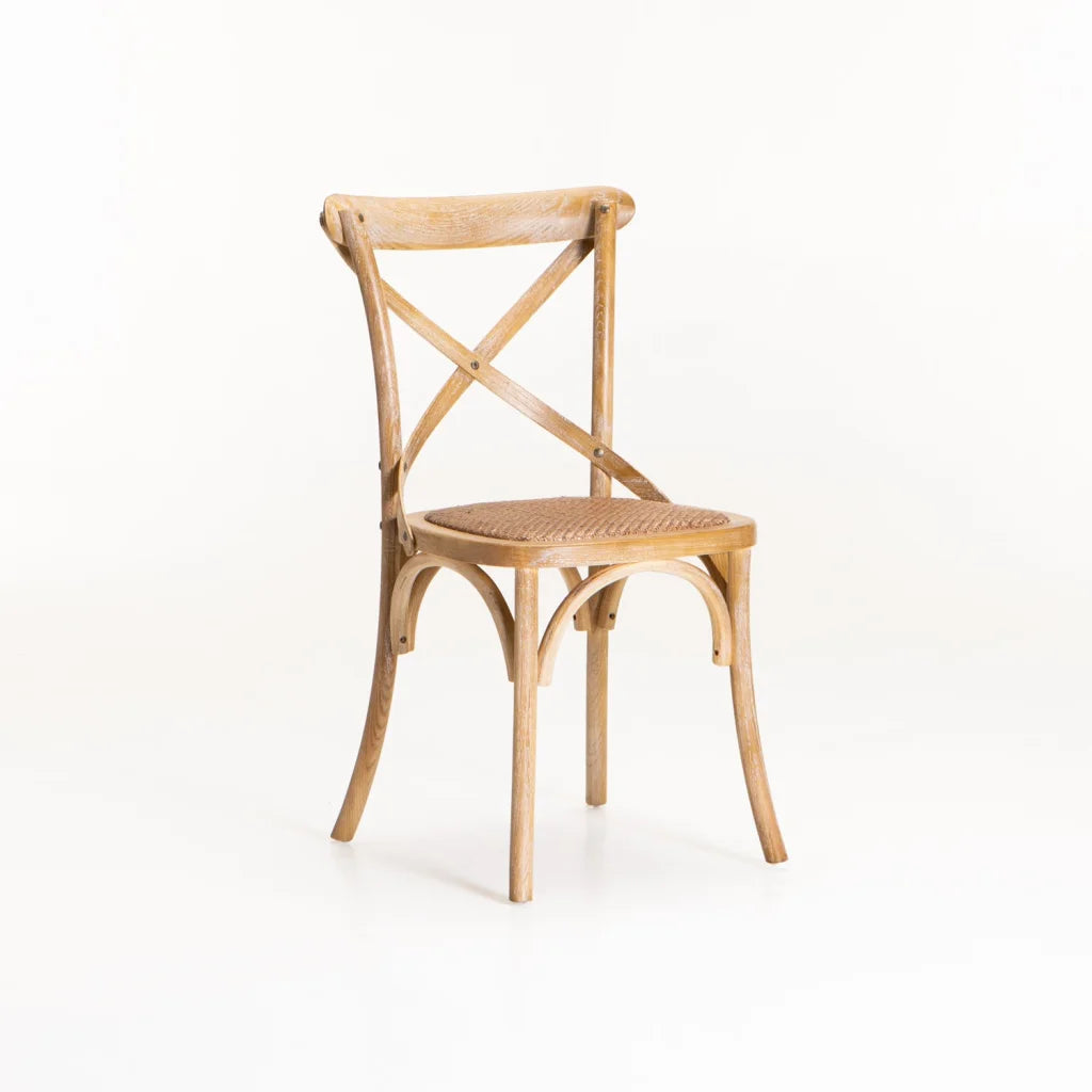 Crystal Mid-Century Dining Chair - GreyWash