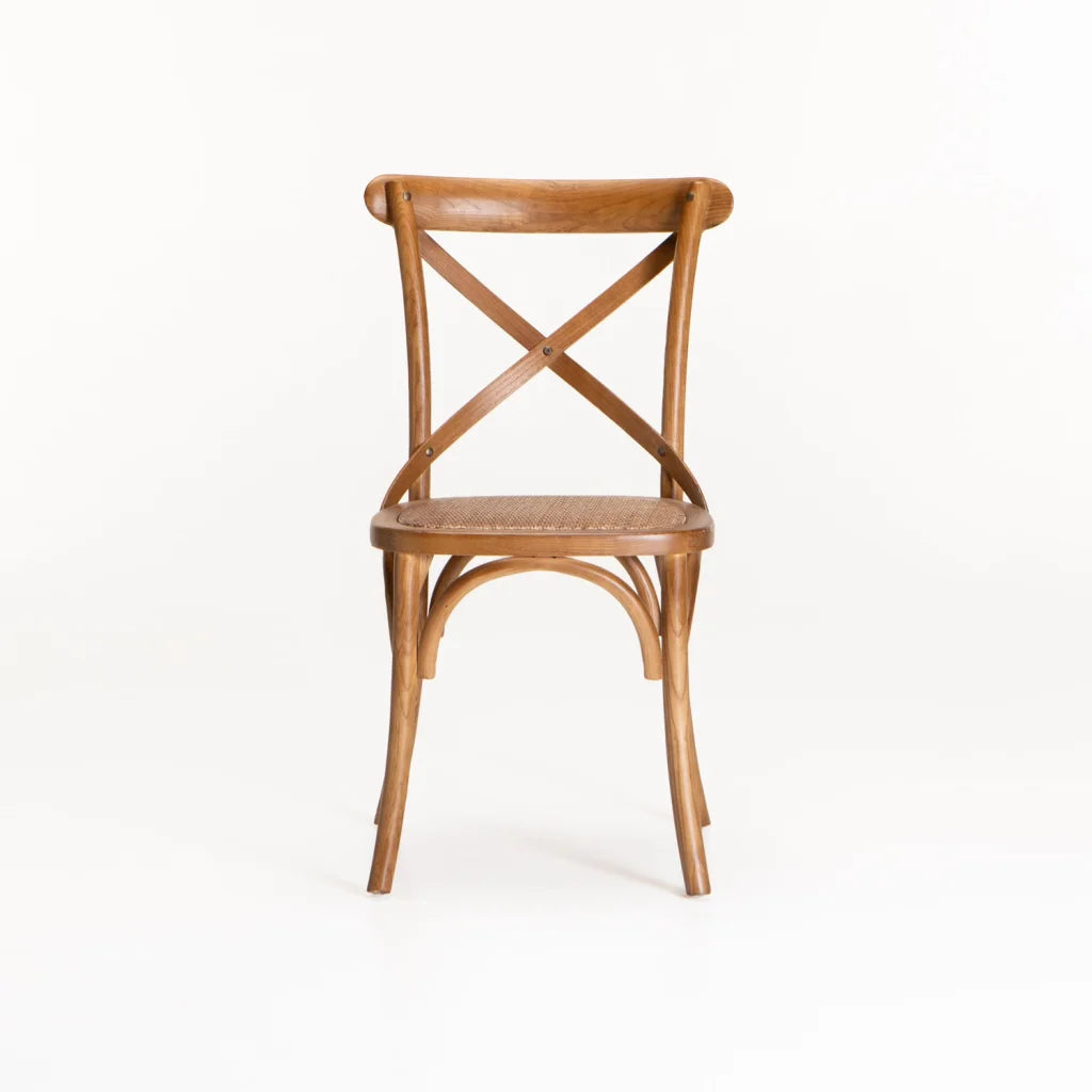 Crystal Mid-Century Dining Chair - Brown