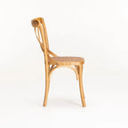 Crystal Mid-Century Dining Chair - Natural