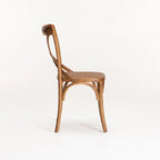 Crystal Mid-Century Dining Chair - Brown