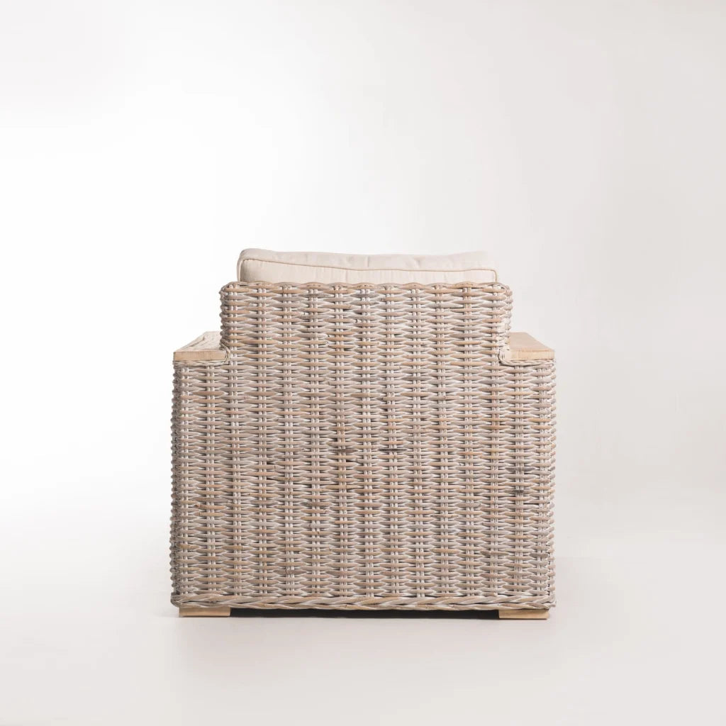 Phuti Kubu Whitewash Armchair