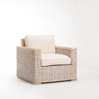 Phuti Kubu Whitewash Armchair