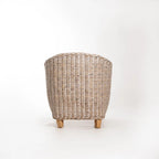 Phuti Kubu Whitewash Tub Armchair