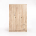 Flory 3 Door 3 Drawer Robe - Oak
