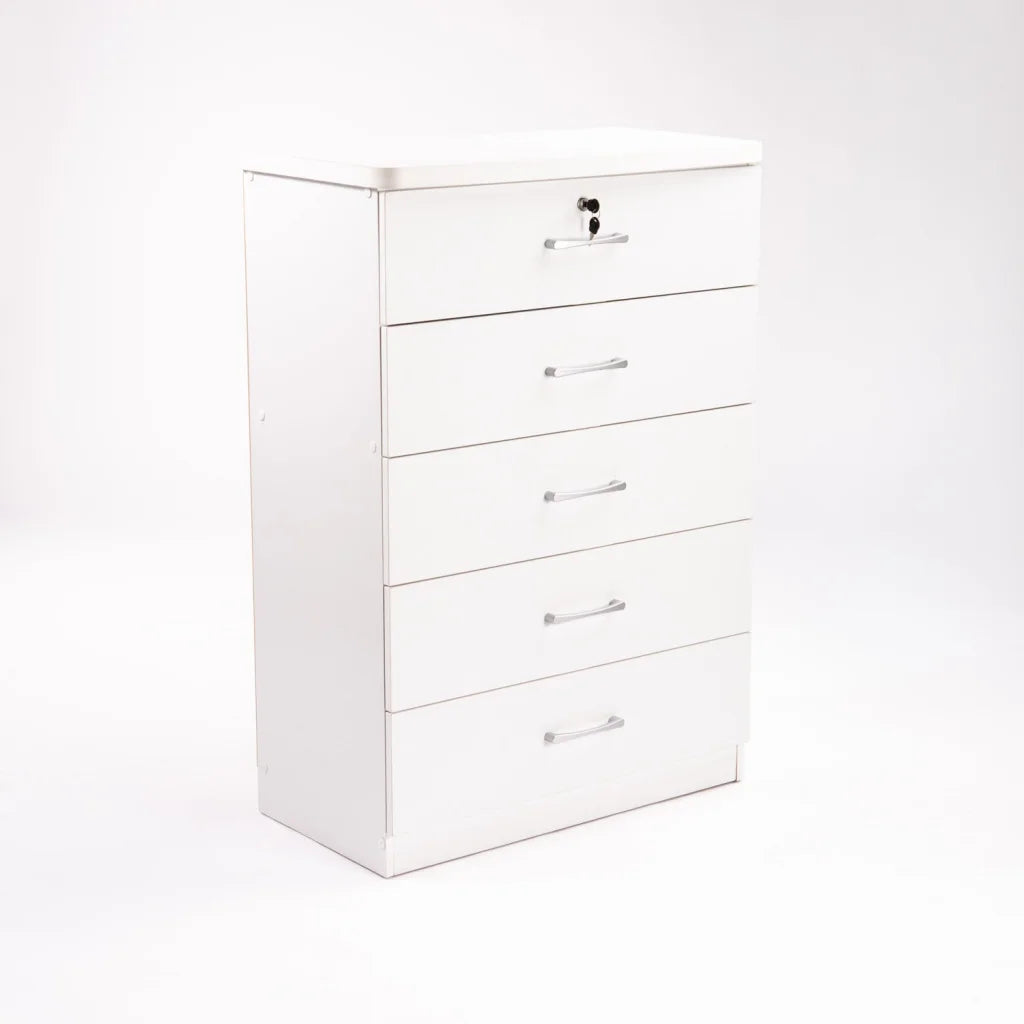 Barachiel 5 Drawer Chest - White