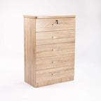 Barachiel 5 Drawer Chest - Oak