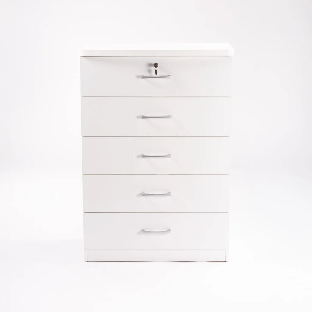Barachiel 5 Drawer Chest - White