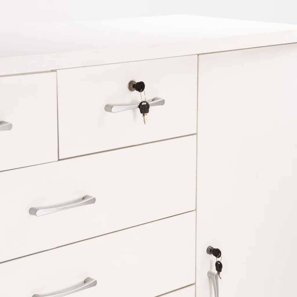 Haniel 7 Drawer 1 Door Chest - White