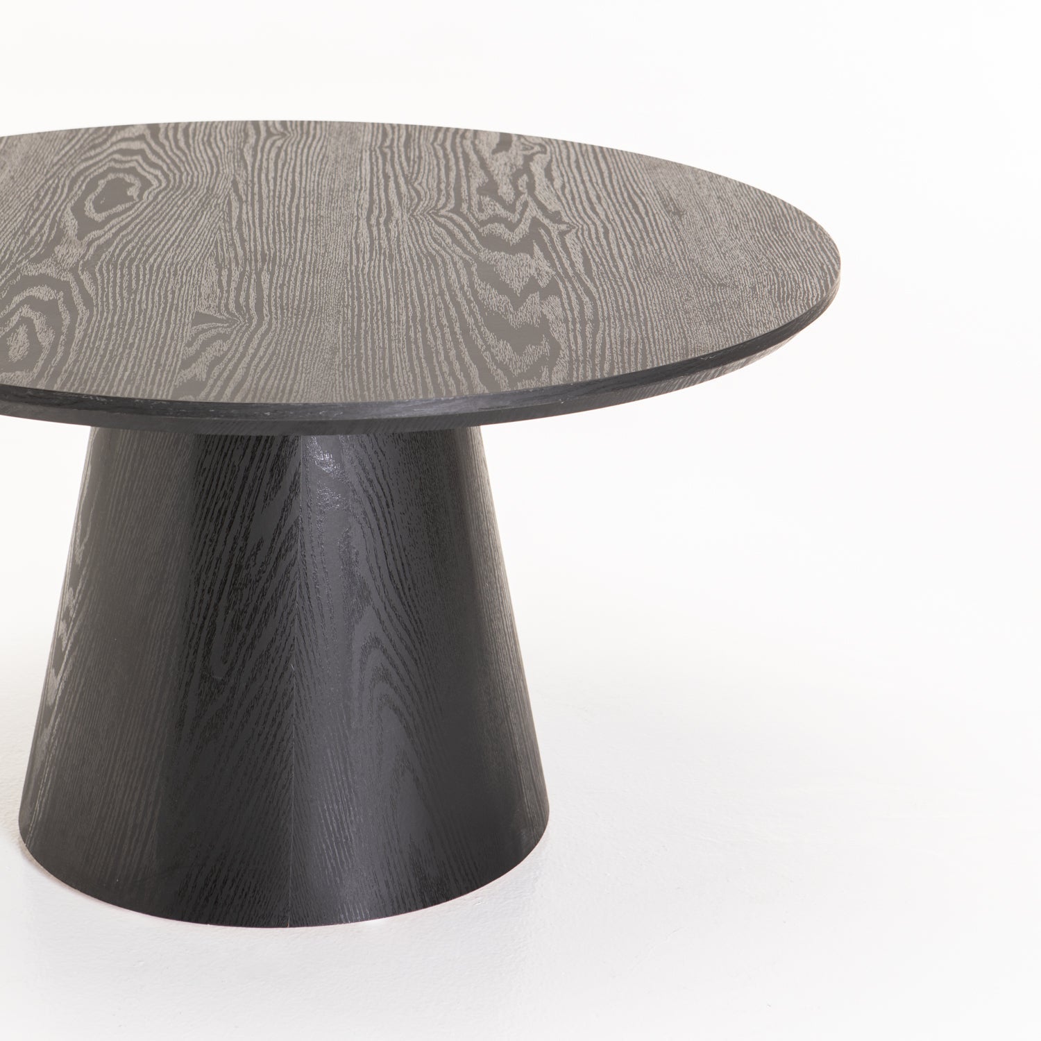 Arati  80cm Round Coffee Table - Black