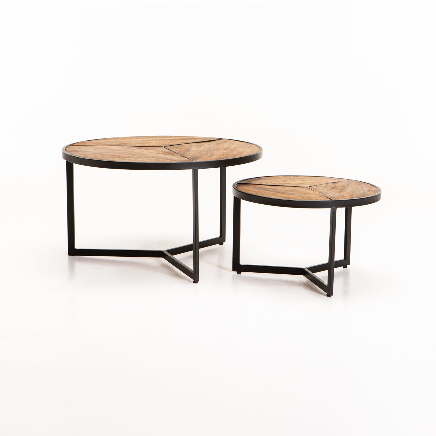 Anathi Set Of 2 70/50cm Solid Wood Coffee Table - Magnolia