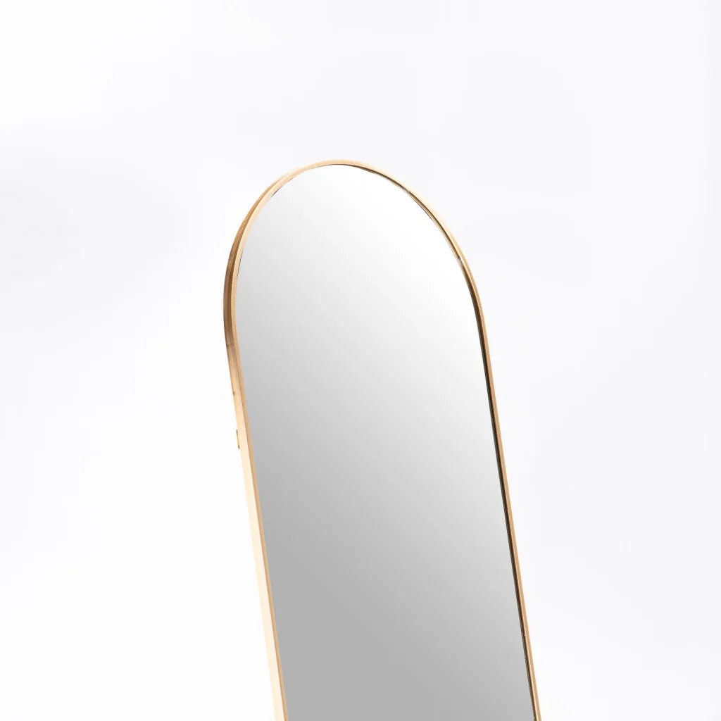 Vishesh 160cm Round Mirror - Gold