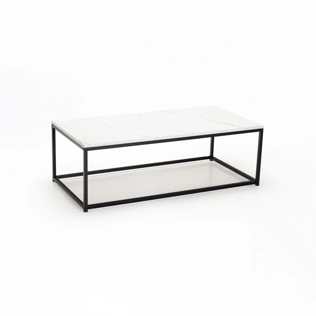Siya 120x60cm Coffee Table - White Marble