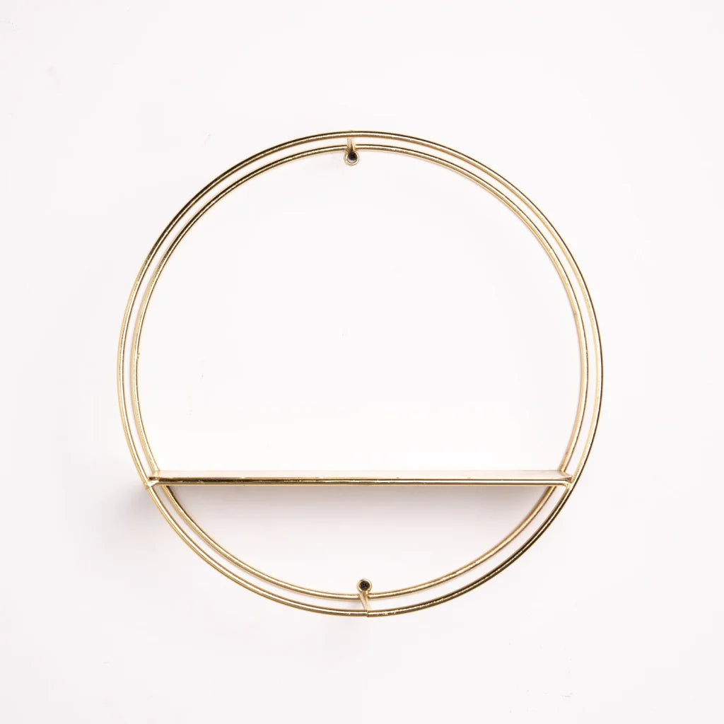 Spaced - Gold Circle With Shelf