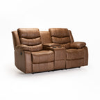 Haara 2 Seater Console Recliner - Brown