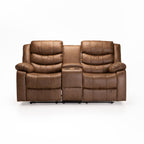 Haara 2 Seater Console Recliner - Brown