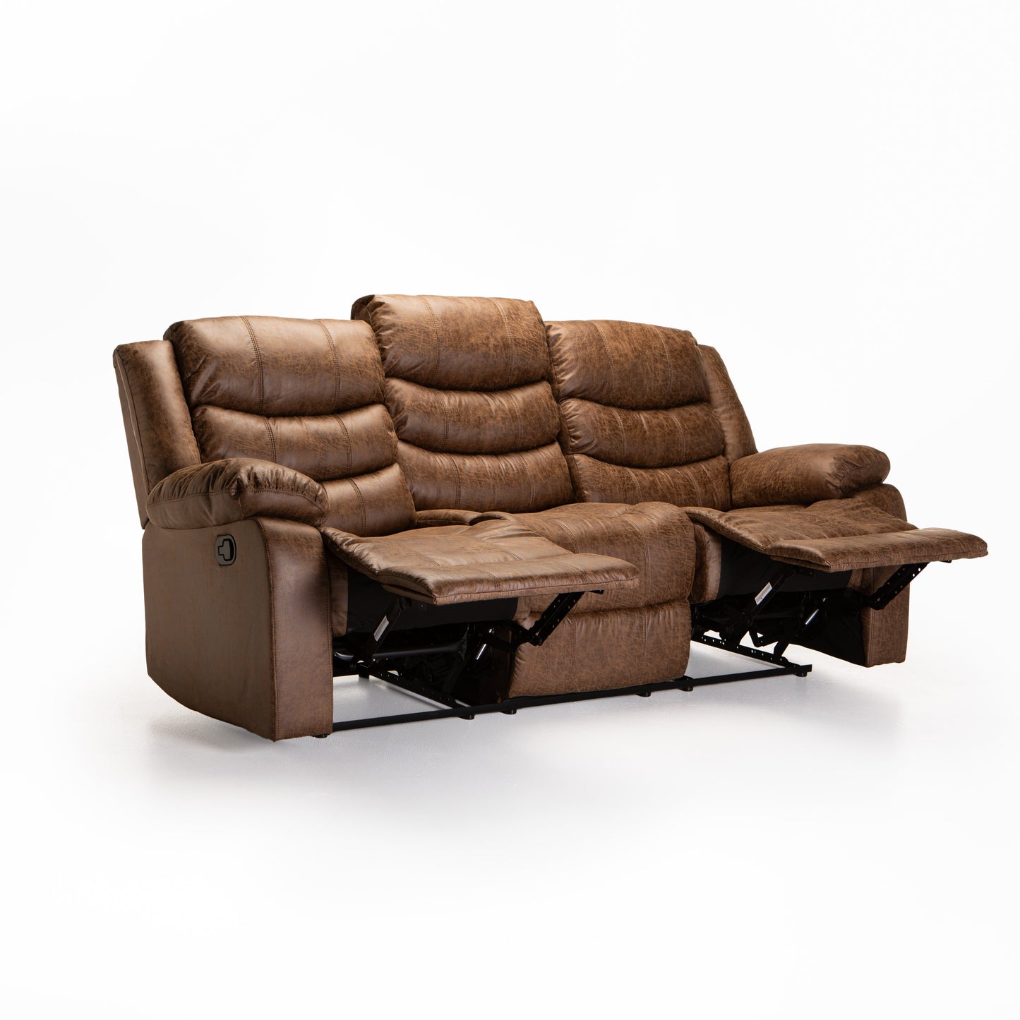Haara 3 Seater Recliner - Brown
