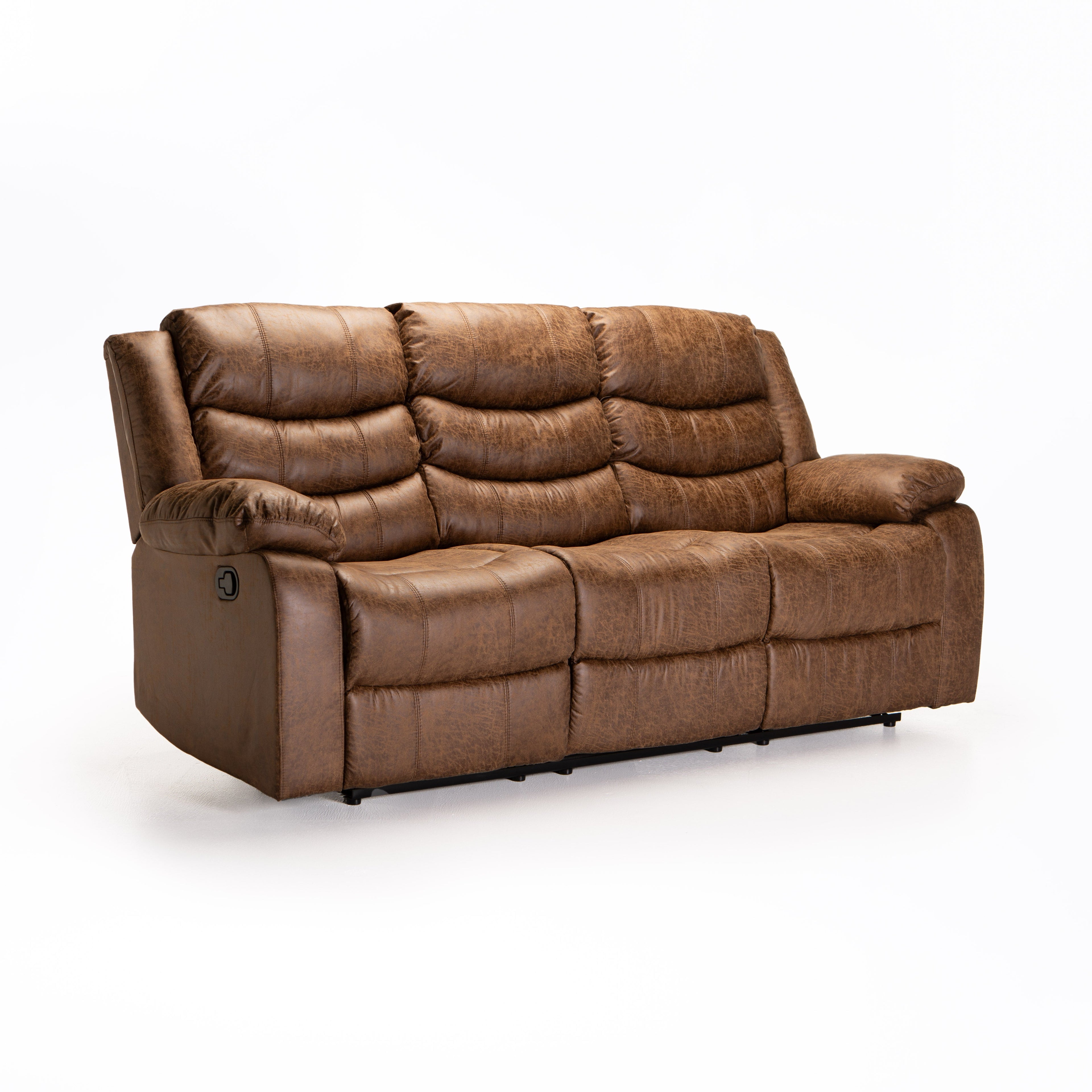 Haara 3 Seater Recliner - Brown