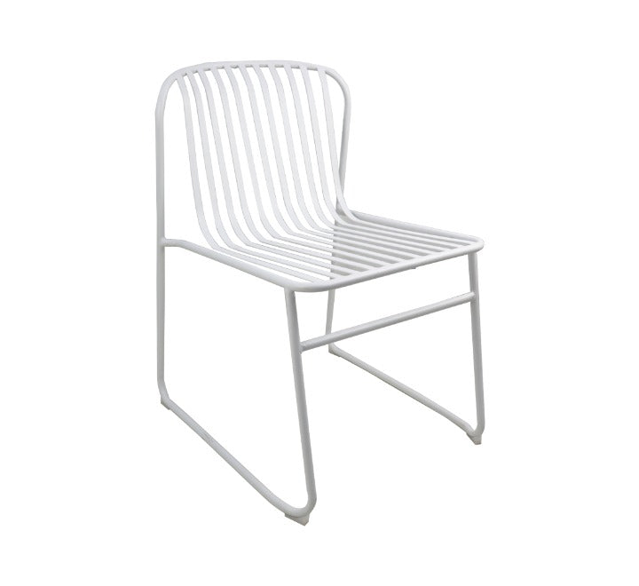 Metal Striped Cafe Chair