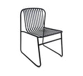Metal Striped Cafe Chair