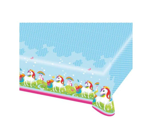 Unicorn Plastic Table Cloth