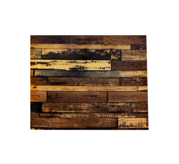 Wooden Print Cafe Table 80cm